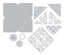 Ножи от Sizzix - Thinlits Plus Die Set 12PK - Envelope, Square, Конверт с ажурным квадратом