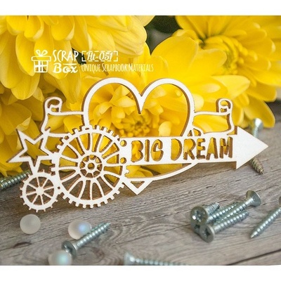 Чипборд ScrapBox - стимпанк Big Dream Ht-051