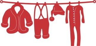 Нож для вырубки от Cheery Lynn Designs - Santa's Laundry