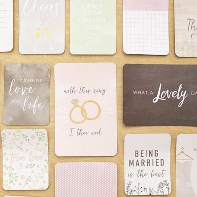 Набор карточек Project Life by Becky Higgins - Core Kit - Modern Wedding, 616 штук