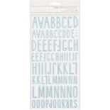 Стикеры-алфавит пуффи от Crate Paper - Starlight - Turquoise - Little You, 169 стикеров