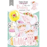 Набор высечек коллекция My cute Baby elephant girl 44 шт, ТМ Фабрика Декора