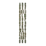 Лезвие от Sizzix - Tim Holtz - Inside Out Decorative Strip Alphabet Die  - Алфавит