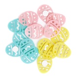 Стікери з фетру Яйця ажурні - Openwork Eggs, пастельні, 15 шт, dpCraft