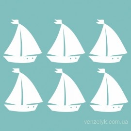 Чипборд от Вензелик - Кораблики, 6 шт., 4,5х5см