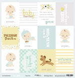 Лист односторонней бумаги от Scrapmir - Карточки (RU) - Smile Baby, 30x30см