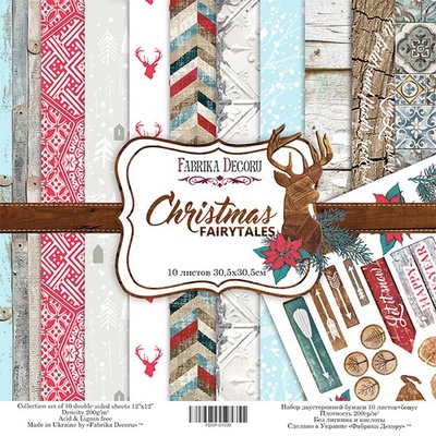 Набор скрапбумаги - Christmas fairytales, 30,5x30,5 см, Фабрика Декора