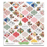 Лист бумаги для скрапбукинга от Pretty Little Studio - Jingle Bells Pattern Paper