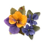 Ножи от  Sizzix - Susans Garden - Framelits Dies - Flower Pansy / Violet