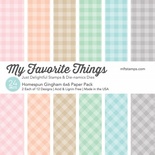 Набор бумаги My Favorite Things - Homespun Gingham Paper Pack, размер 15х15 см, 24 листа.