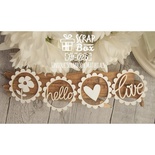 Чипборд ScrapBox - 4 элемента с любовью