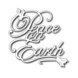 Лезвие Frantic Stamper - Precision Dies - Large Peace on Earth