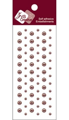 Клеевые полужемчужинки Dots Pearl - Chocolate, 69 шт