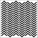 Маска The Crafter's Workshop - Mini Template Chevron, 15х15 см.