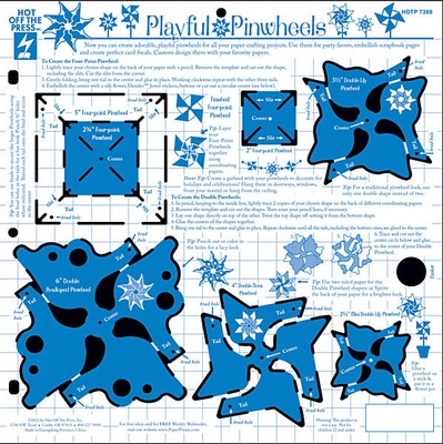 Трафарет HOTP - Playful Pinwheels Temp.