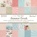 Набор бумаги для скрапбукинга от Maja Design - Summer Crush Paper stack 6x6, 24 листа, 15х15 см