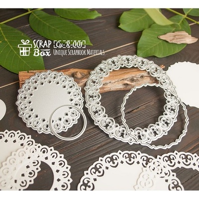Нож для вырубки Набор ажурных рамок (4 элемента) Cu-R-001, TM ScrapBox