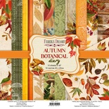 Набор скрапбумаги Autumn botanical diary 20x20 см 10 листов, ТМ Фабрика Декора.