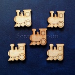 Деревянная фигурка WOOD-008 - Паровоз, 1 штука