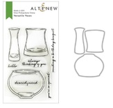 Штампы + Ножи для вырубки от Altenew - Versatile Vases Stamp & Die Bundle, 8 штампов + 3 ножа