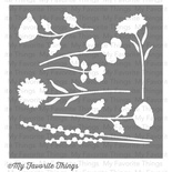 Маска My Favorite Things - Stencil LJD Wildflowers, 15х15 см (MFT-ST-35)