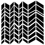 Маска The Crafter's Workshop - Mini Chunky Chevron, 15х15 см