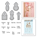 Ножи + штампы от Spellbinders - Paper Grace Vintage Elegance Becca Feeken Graceful Tiny Tag Stamp And Die Set