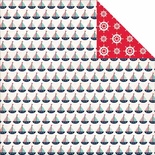 Лист скрапбумаги Carta Bella - Ahoy There - Sailboats, двусторонняя, 30х30 см