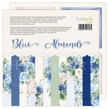 Набір паперу для скрапбукінгу Lemoncraft - Blue Almonds, 15х15 см