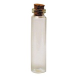 Декоративная бутылочка с пробкой - BOTTLE/CORK 12х45 мм