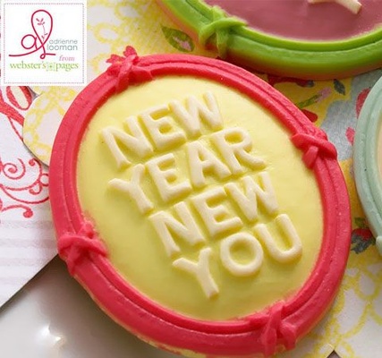 Украшение Webster's Pages - New Year New You Розовая Рамка, 10 штук