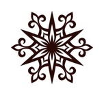 Акриловый штамп Christmas Stamp SR062 Снежинка, размер 5 * 4,5 см