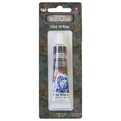 Восковая паста от Prima Finnabair Art - Alchemy Matte Wax .68 Fluid Ounce - Old White, 20 мл