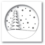 Ножи от Memory Box — Snowy Tree Circle craft die