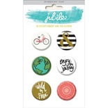 Набор пуговиц My Mind's Eye - Jubilee Mint Julep - Wild