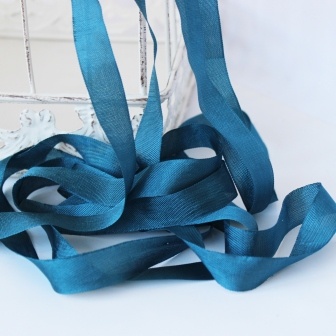 Лента Seam Binding Heather, ширина 14мм, синий, темный, длина 90см