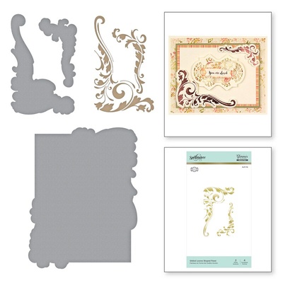 Пластины для фольгирования от Spellbinders - Gilded Leaves Shaped Panel Glimmer Hot Foil Plate The Gilded Age by Becca Feeken