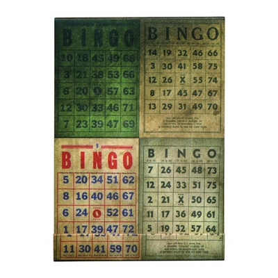 Мини-блокнотик Tim Holtz District Market - Matchbook Notepad - Bingo