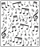 Папка для тиснения Crafts Too Embossing Folder - Music Notes