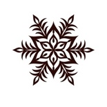 Акриловый штамп Christmas Stamp SR064 Снежинка, размер 5 * 4,3 см