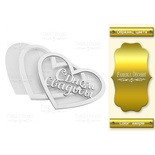 Заготовка для шейкера Heart-Bridal day, цвет золото, ТМ Фабрика Декора