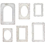Набор рамочек из чипборда Tim Holtz - Idea-Ology Baseboard Frames - Lace, 6 штук