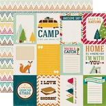 Лист бумаги с набором карточек для журналинга от Echo park - Journaling Card Paper
