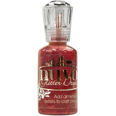 Жидкие капли с глиттером Tonic Studios - Nuvo Glitter Drops - Ruby Slipper