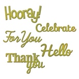 Ножи от Spellbinders – Phrase Set Two