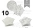 Набор картонных заготовок 002, ТМ Fabrika Dekoru, 6 штук, 70 мм, выбор цвета