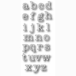 Набор ножей от Memory Box - DIES- Typewriter Lower Alphabet Set