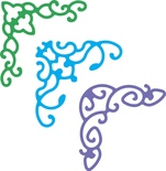 Нож для вырубки от Cheery Lynn Designs - Lace Corner Deco B
