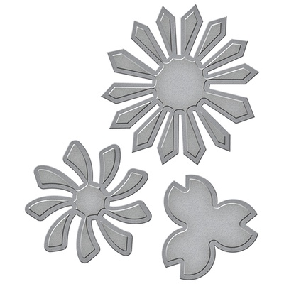 Нож для вырубки от Spellbinders - Tammy Tutterow Designs - Pinwheel Posies