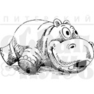 Акриловые штампы дизайна Елены Виноградовой "Бегемот"